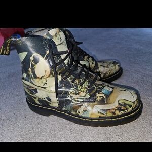 RARE dr martens x bosch the garden of earthly delights mens boots